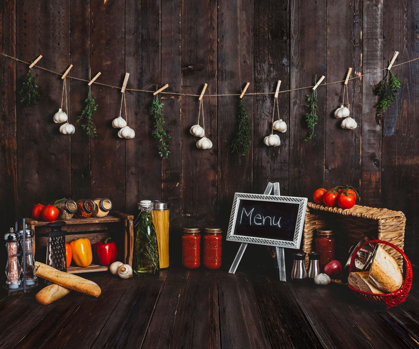 Kate Cake Smash Wood Kitchen Backdrop Designed By Rose Abbas - Kate Backdrop AU