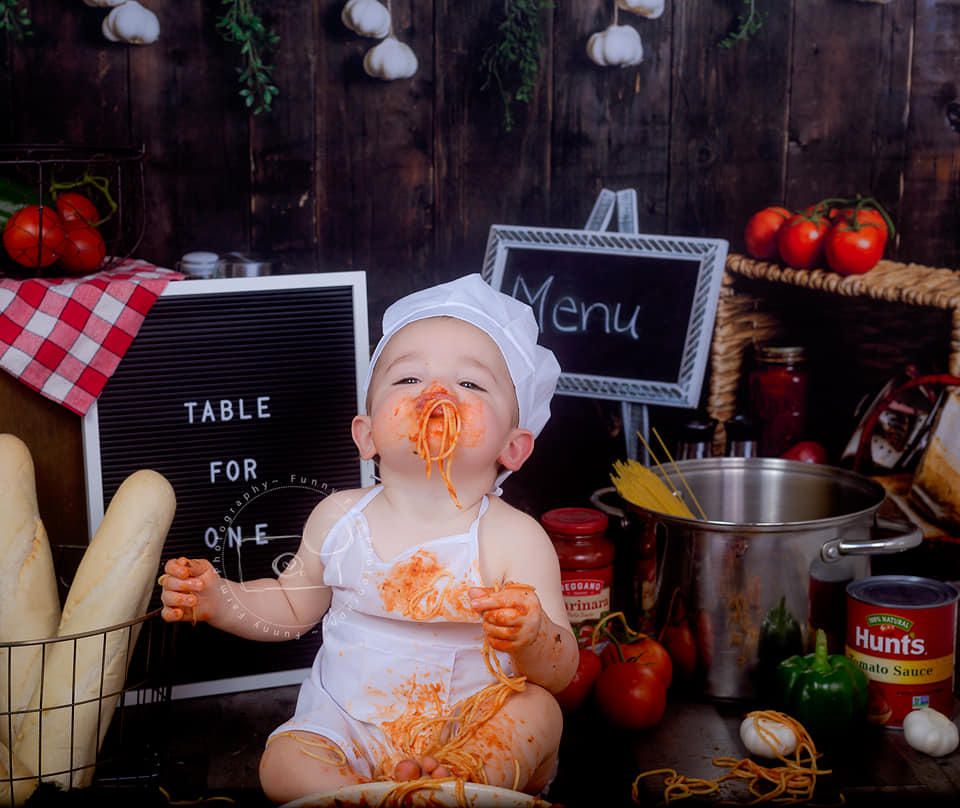 Kate Cake Smash Wood Kitchen Backdrop Designed By Rose Abbas - Kate Backdrop AU