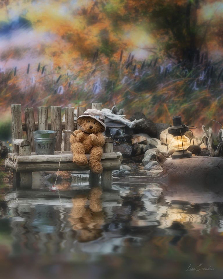 Kate Fine Art Cattails Backdrop for Photography Designed by Lisa Granden - Kate Backdrop AU