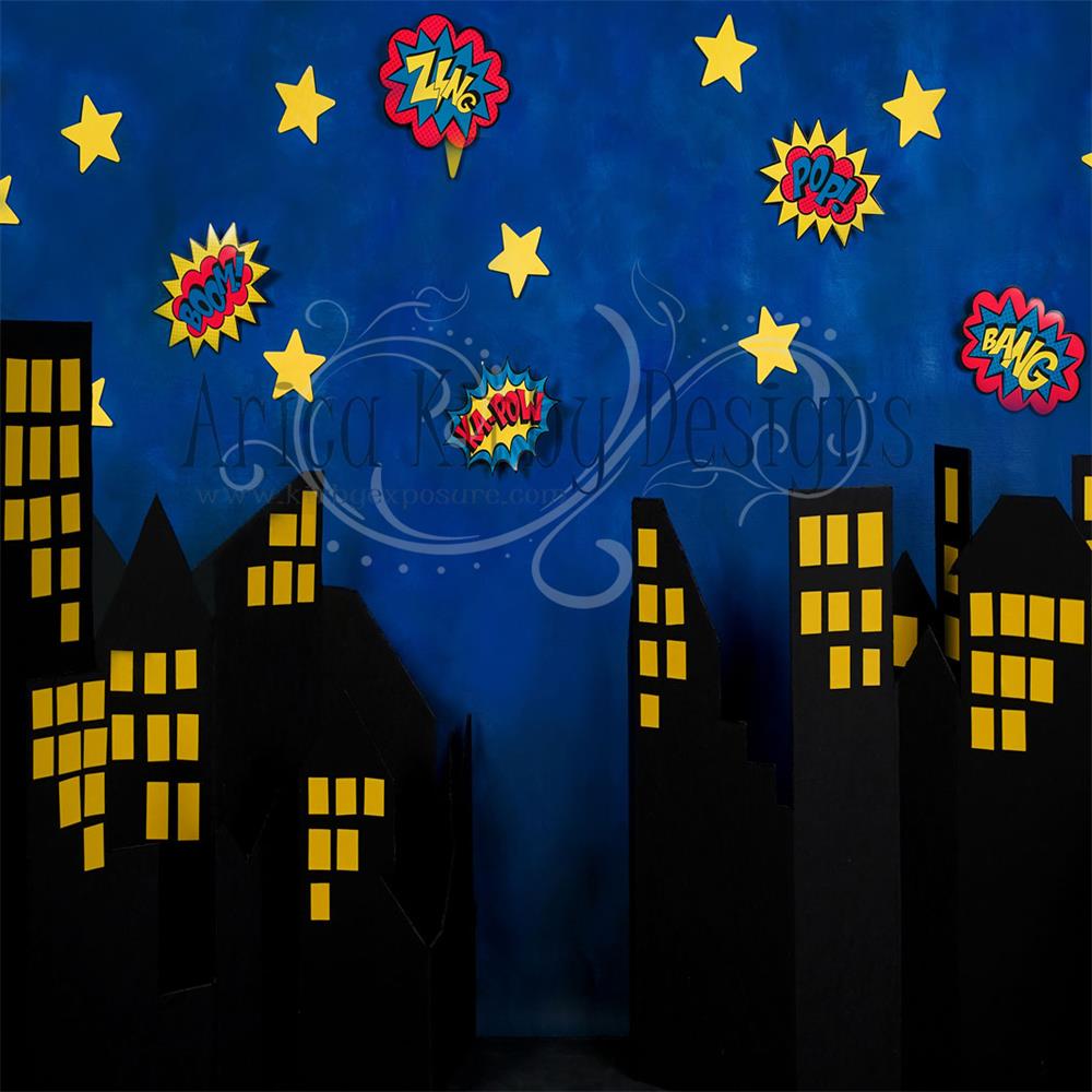 Kate Boom Super Hero Backdrop Designed by Arica Kirby - Kate Backdrop AU