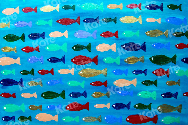 Kate Sea of fish Backdrop for Photography Designed By Leann West - Kate Backdrop AU