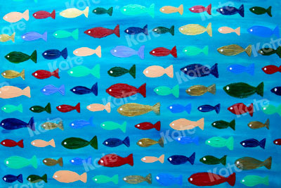 Kate Sea of fish Backdrop for Photography Designed By Leann West - Kate Backdrop AU
