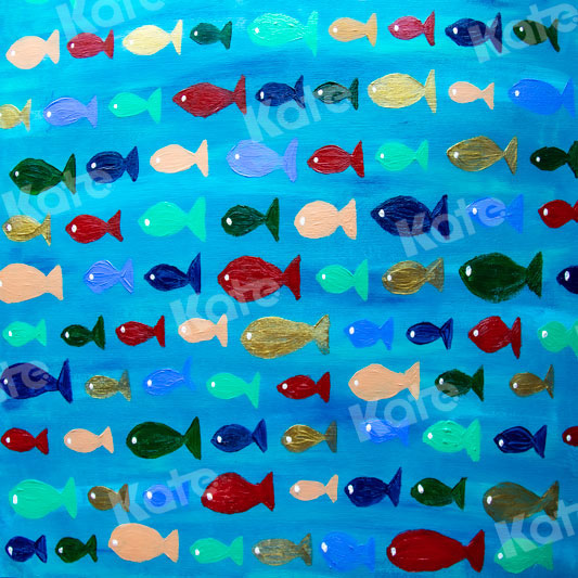Kate Sea of fish Backdrop for Photography Designed By Leann West - Kate Backdrop AU
