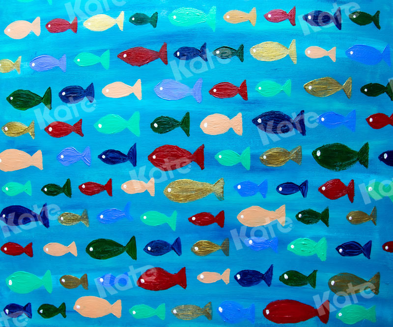 Kate Sea of fish Backdrop for Photography Designed By Leann West - Kate Backdrop AU