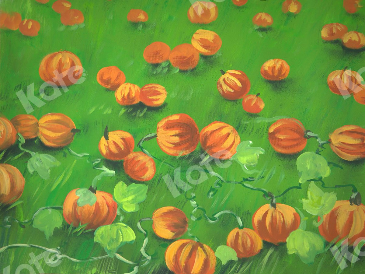 Kate Fine Art Farm Pumpkin Backdrop for Photography - Kate Backdrop AU