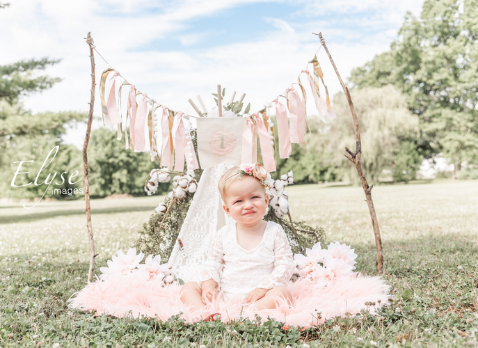 Kate Pink Camp Backdrop Outdoor Girl Tent Elyse images by Danielle Fishbein - Kate Backdrop AU