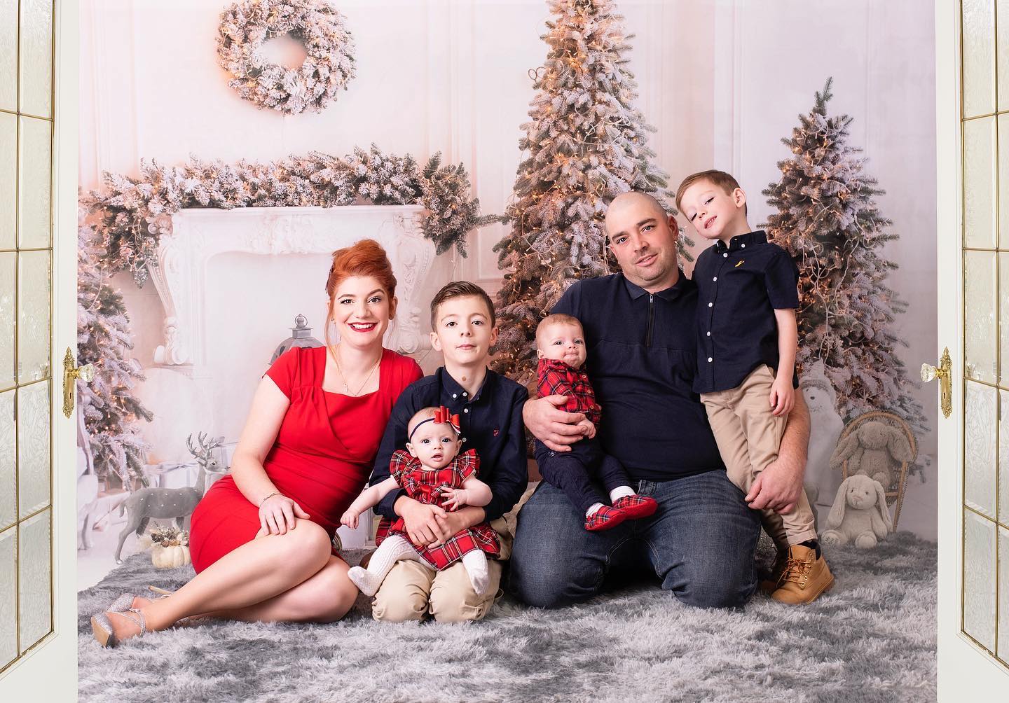 Kate Christmas Bear White Backdrop for Photography - Kate Backdrop AU