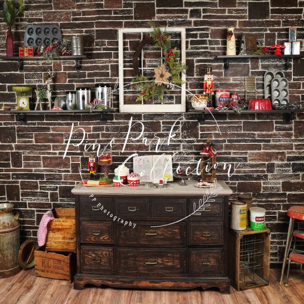 Kate Christmas Kitchen Backdrop Designed by Arica Kirby - Kate Backdrop AU