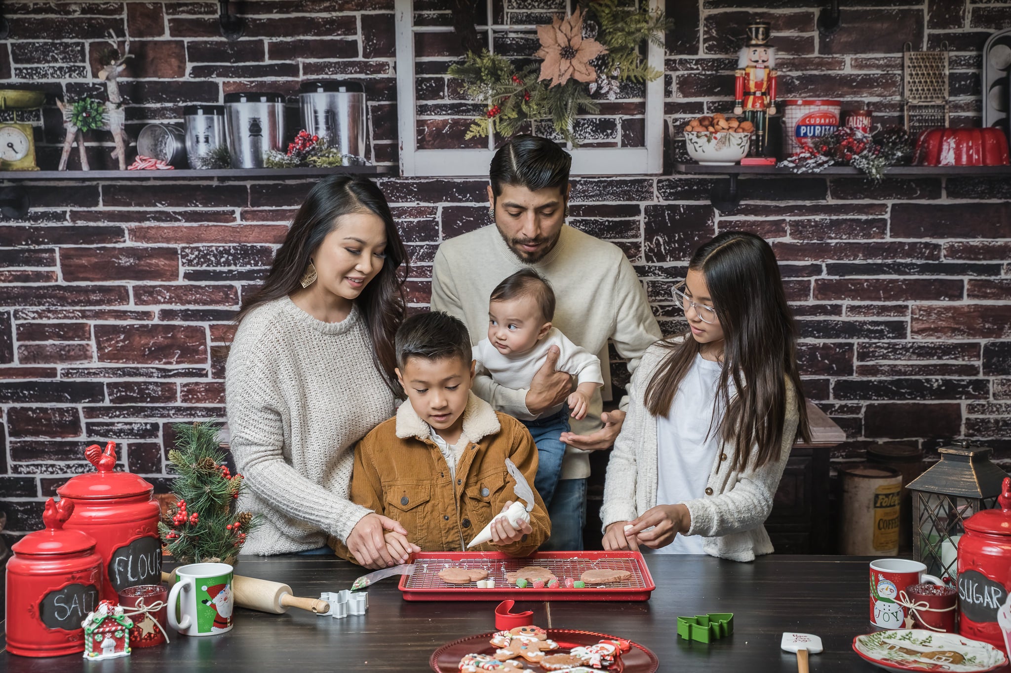 Kate Christmas Kitchen Backdrop Designed by Arica Kirby - Kate Backdrop AU