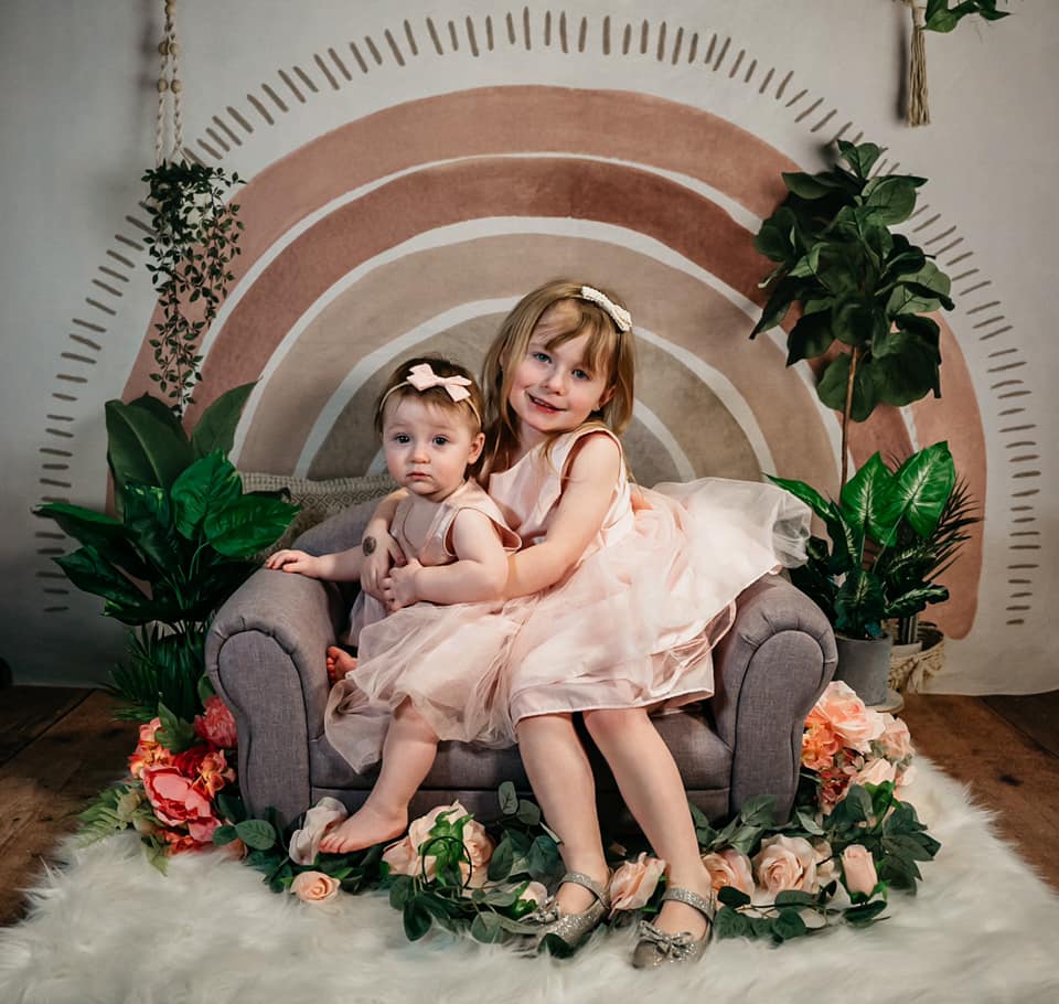 Kate Mother's Day Boho Rainbow Decorated Big Backdrop Designed by Mandy Ringe Photography