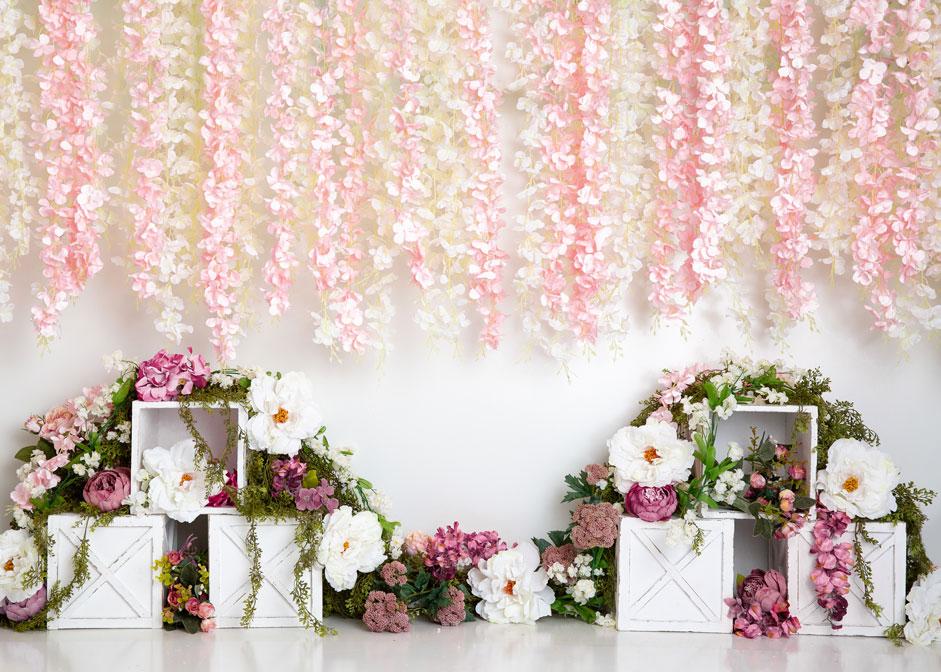 Kate Spring Florals Flower Wall Wedding Backdrop Designed By Megan Leigh Photography - Kate Backdrop AU