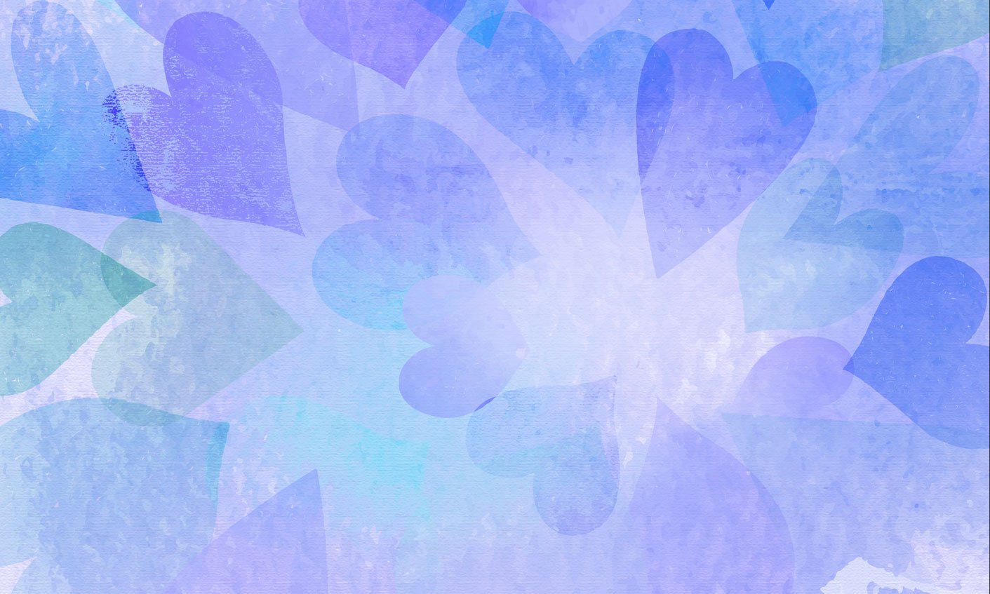 Kate Valentine's Day Blue Bokeh Hearts Backdrop Designed by Amanda Moffatt - Kate Backdrop AU