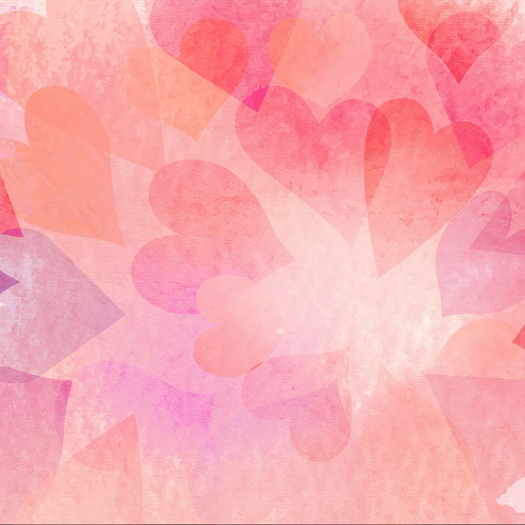Kate Valentine's Day Pink Bokeh Hearts Backdrop Designed by Amanda Moffatt - Kate Backdrop AU