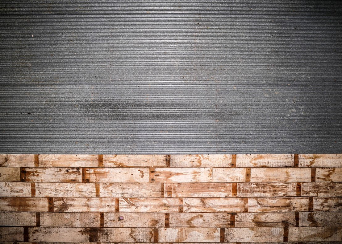 Kate Tin and Wood Warehouse Backdrop Designed by Arica Kirby - Kate Backdrop AU
