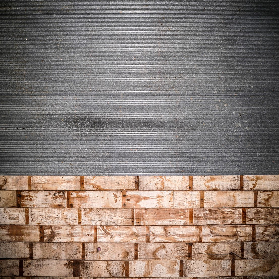 Kate Tin and Wood Warehouse Backdrop Designed by Arica Kirby - Kate Backdrop AU
