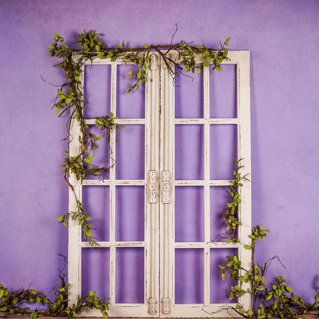 Kate Spring/mother's Day Purple Doors Backdrop Designed by Arica Kirby - Kate Backdrop AU