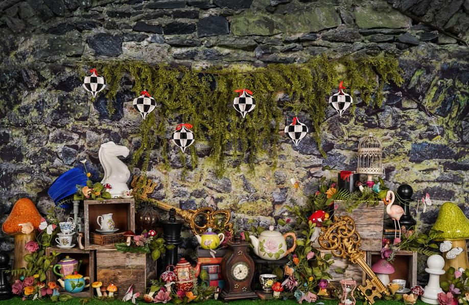 Kate Spring Alice Tea Fairy Tale Backdrop Designed by Arica Kirby - Kate Backdrop AU