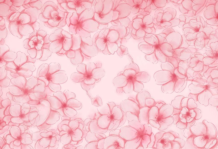 Kate Florals Pink Peach Blossom Backdrop for Photography - Kate Backdrop AU