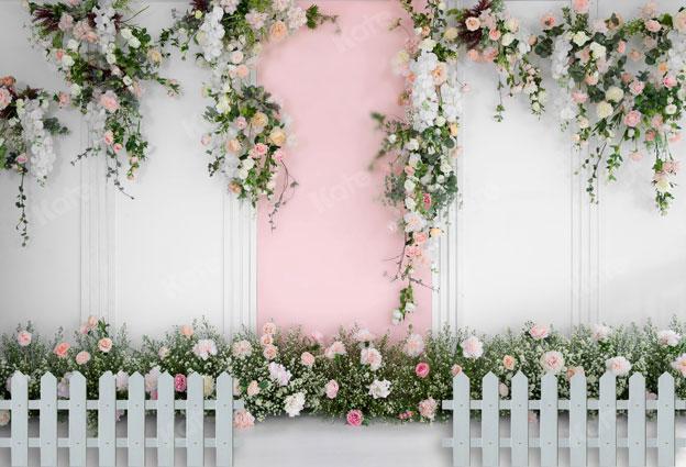 Kate Spring/wedding Roses Vine Wall Backdrop for Photography - Kate Backdrop AU