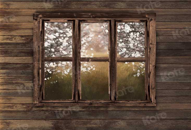 Kate Spring Wood Window Ewha Scene Backdrop Designed By JFCC - Kate Backdrop AU