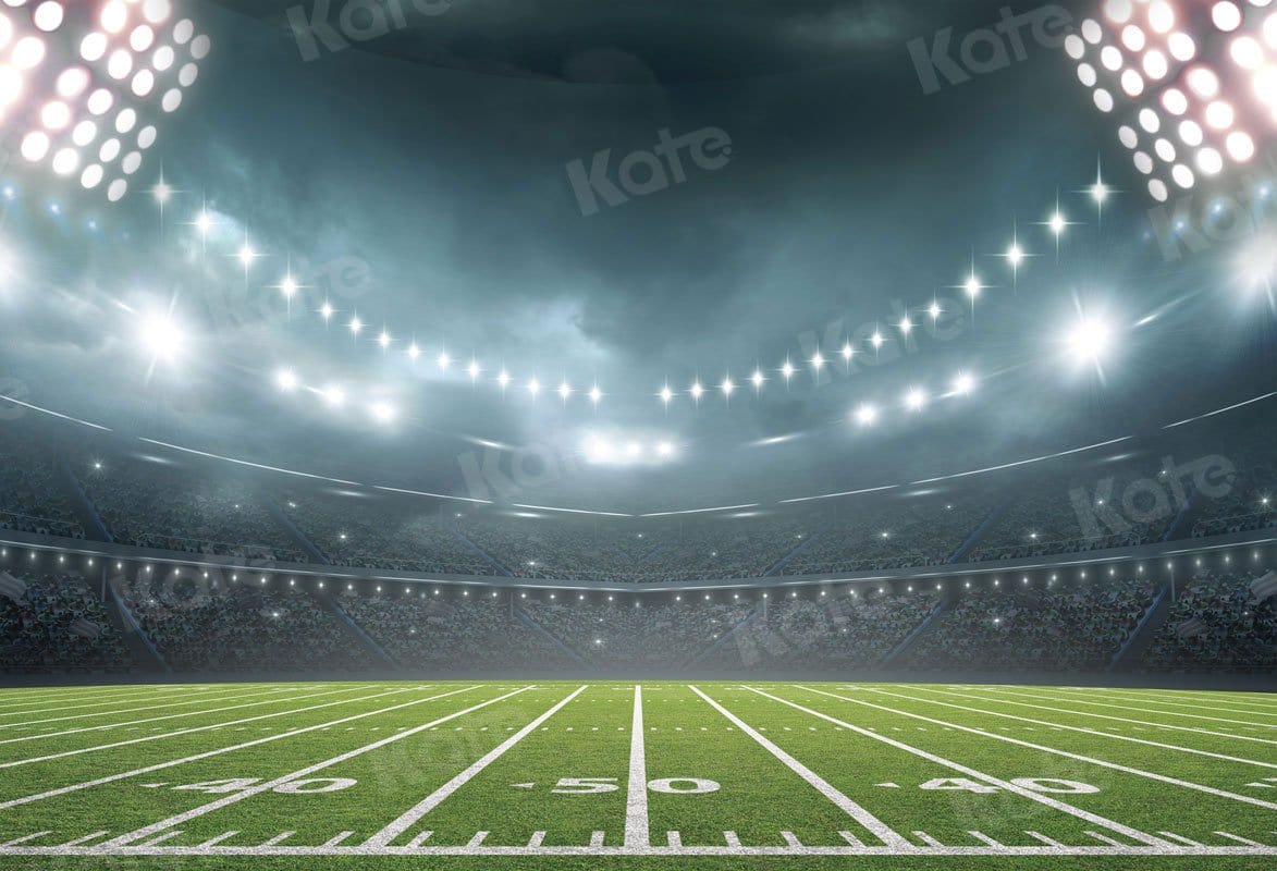 Kate Football Field Night Lights Sport Backdrop for Photography - Kate Backdrop AU