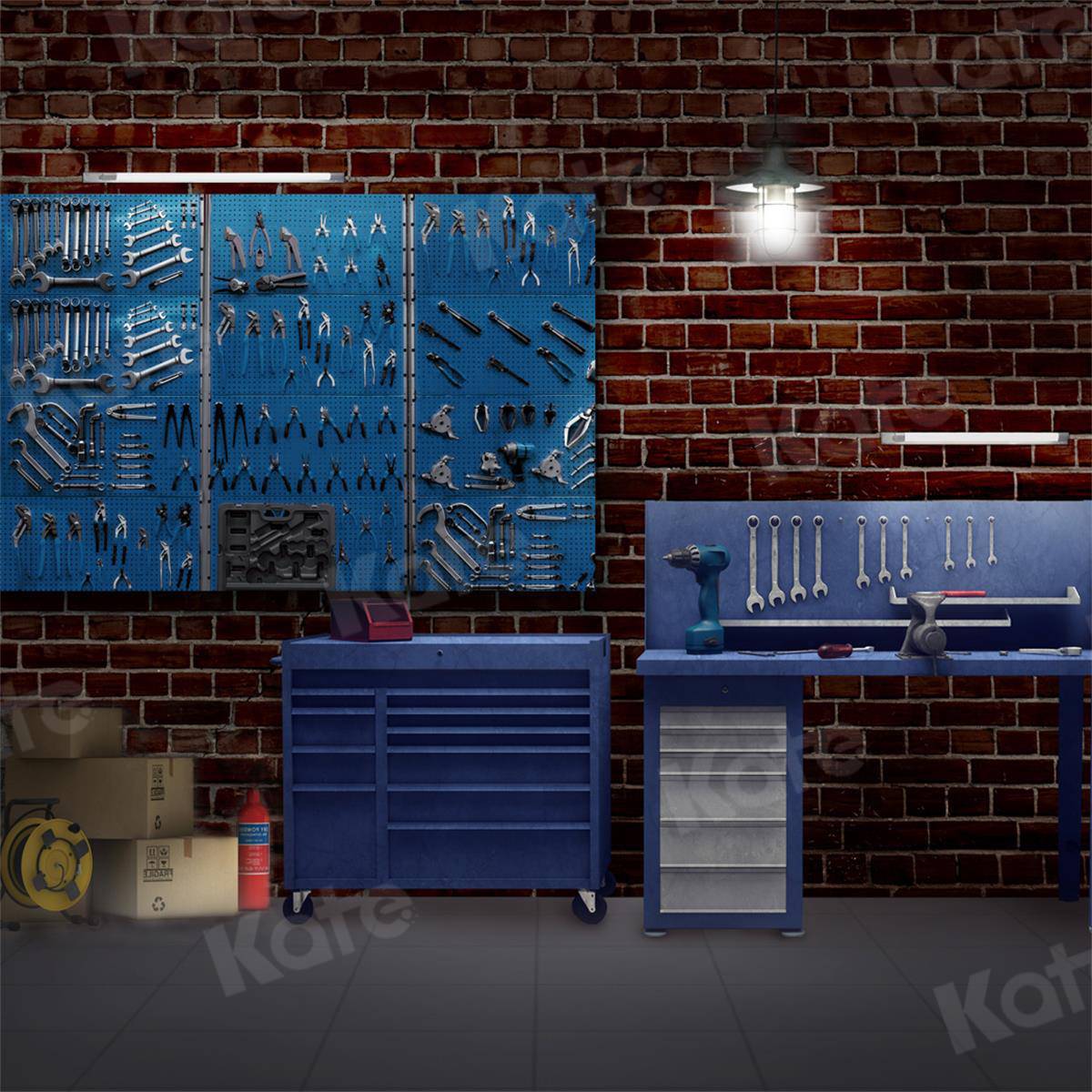 Kate Father's Day Tool Room Backdrop for Photography - Kate Backdrop AU