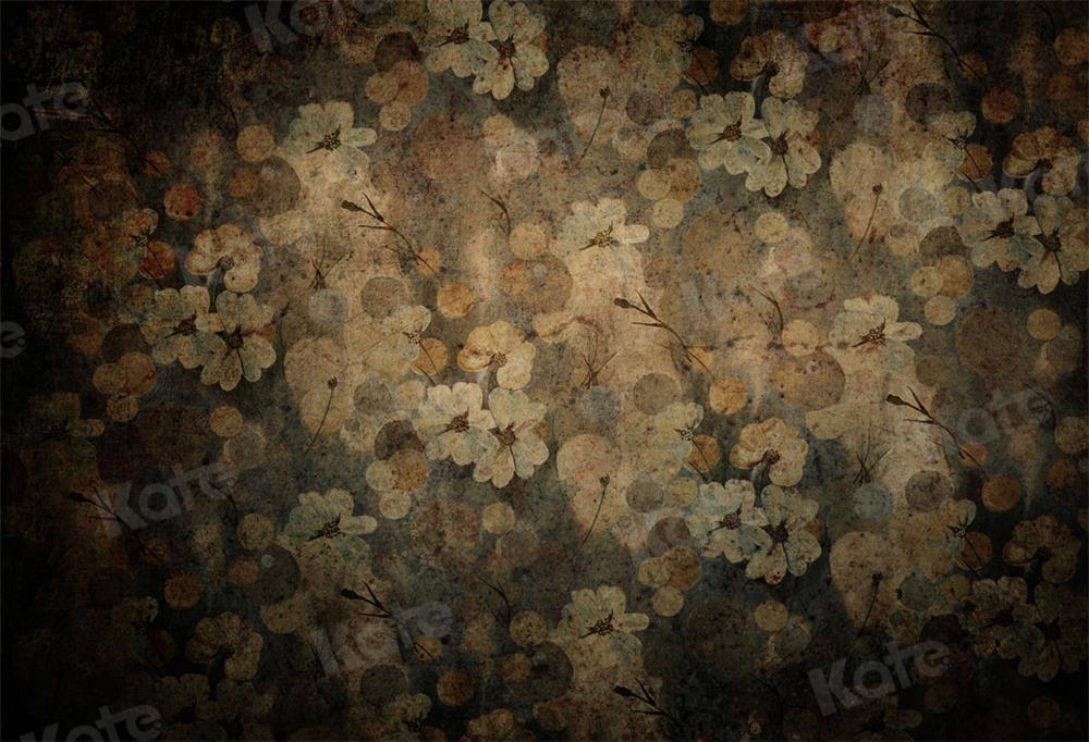 Kate Retro Fine Art Flower Brown Tone Backdrop for Photography - Kate Backdrop AU