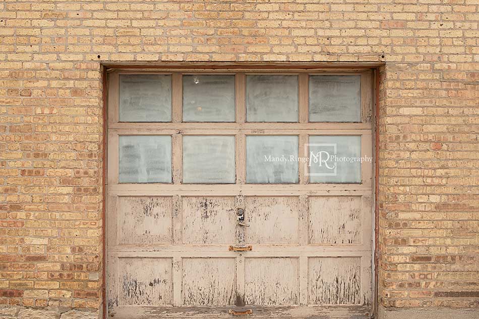 Kate Vintage Garage Door Backdrop Designed by Mandy Ringe Photography - Kate Backdrop AU