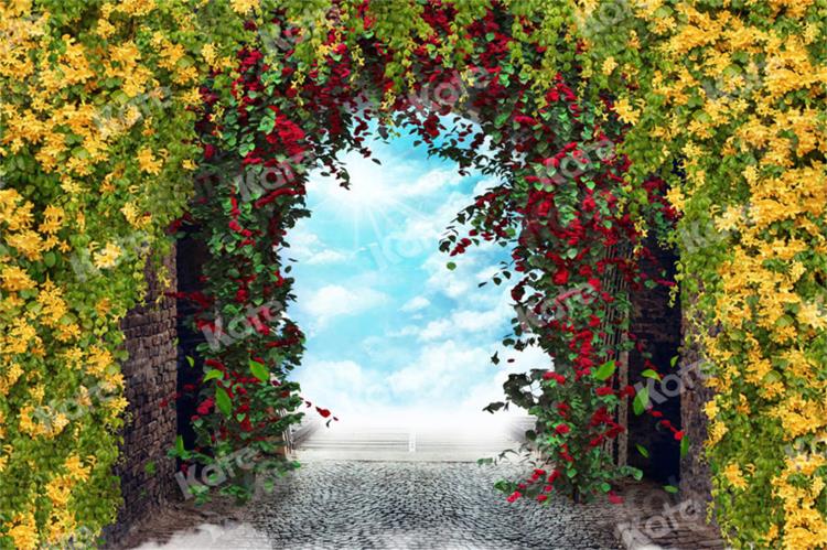 Kate Summer Floral Arch Wall Backdrop for Photography - Kate Backdrop AU