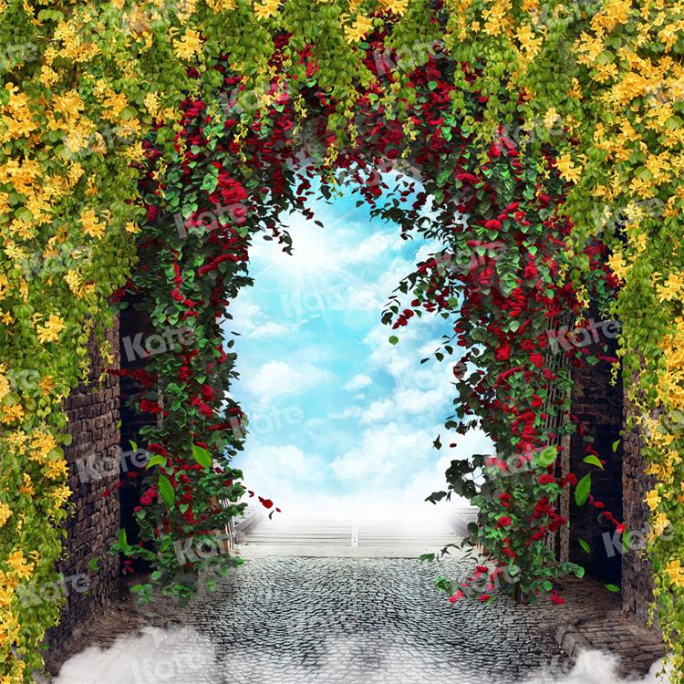 Kate Summer Floral Arch Wall Backdrop for Photography - Kate Backdrop AU