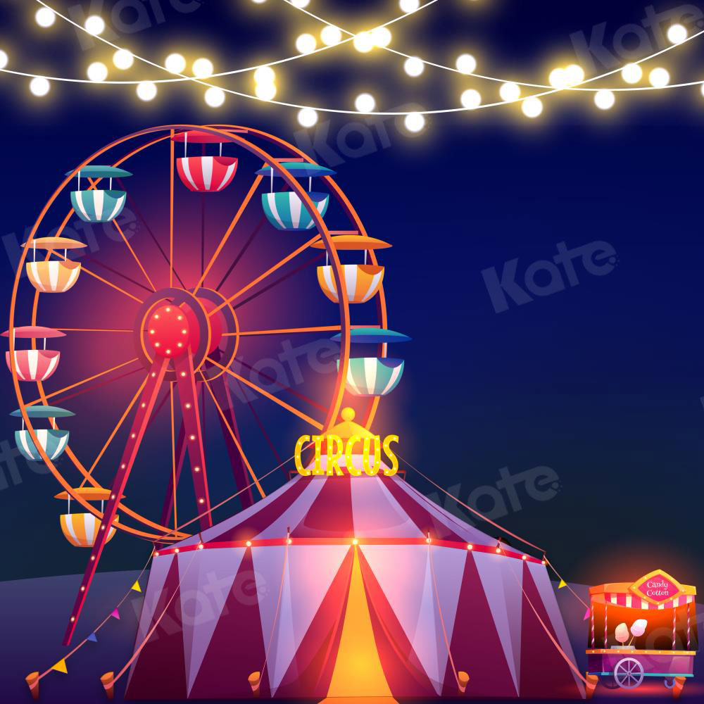 Kate Cake Smash Children Happy Circus Backdrop for Photography - Kate Backdrop AU