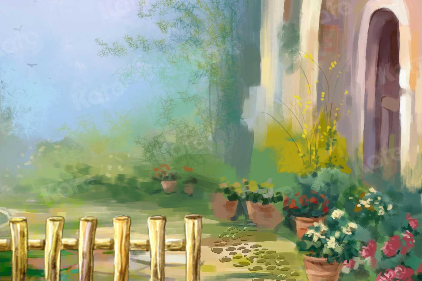 Kate Summer Garden Flower Backdrop for Photography - Kate Backdrop AU