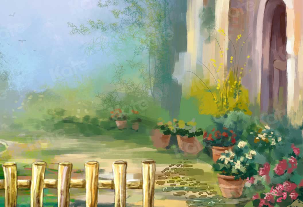 Kate Summer Garden Flower Backdrop for Photography - Kate Backdrop AU