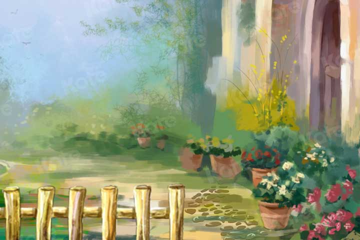 Kate Summer Garden Flower Backdrop for Photography - Kate Backdrop AU