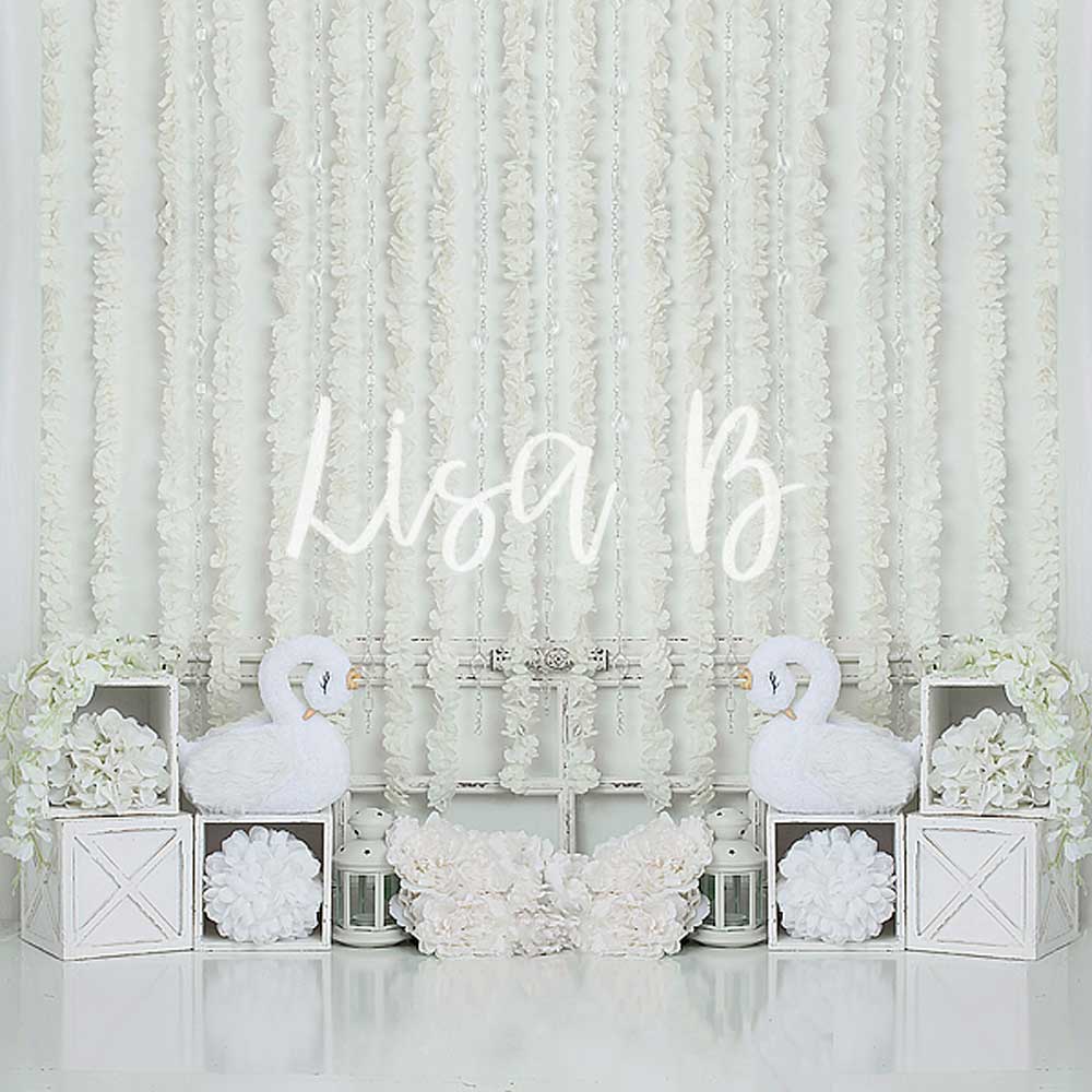 Kate White Swan Wedding Backdrop for Photography Designed by Lisa B - Kate Backdrop AU