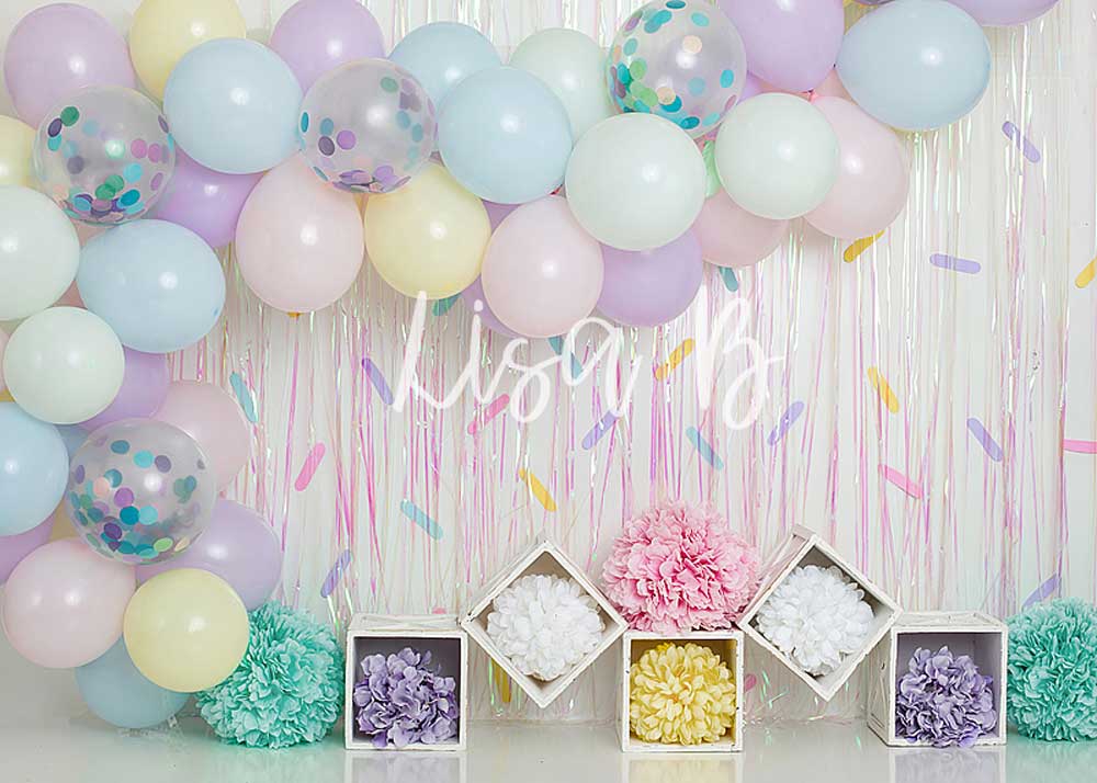 Kate Cake Smash Sprinkles Birthday Children Backdrop for Photography Designed by Lisa B - Kate Backdrop AU