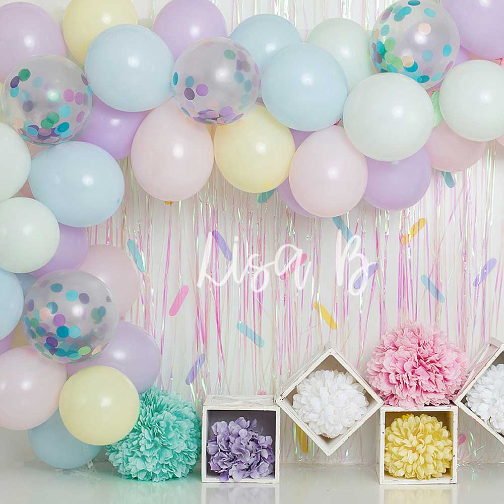 Kate Cake Smash Sprinkles Birthday Children Backdrop for Photography Designed by Lisa B - Kate Backdrop AU