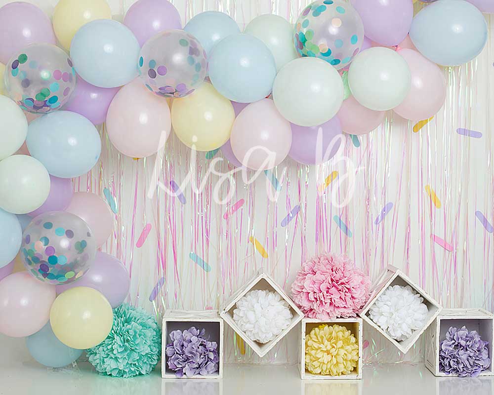 Kate Cake Smash Sprinkles Birthday Children Backdrop for Photography Designed by Lisa B - Kate Backdrop AU
