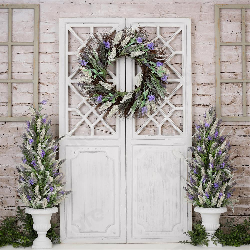 Kate Brick Wall Barn Door Backdrop for Photography - Kate Backdrop AU