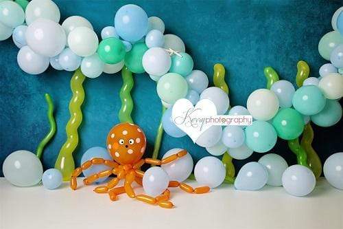 Kate Under Sea Balloons for Children Backdrop for Photography Designed by Kerry Anderson - Kate Backdrop AU