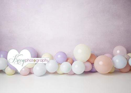 Kate Light Purple Balloons for Children Backdrop for Photography Designed by Kerry Anderson - Kate Backdrop AU