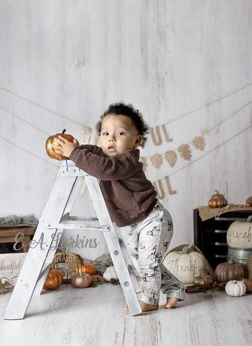 Kate Children Golden Fall Thanksgiving Day Backdrop for Photography Designed By Erin Larkins - Kate Backdrop AU