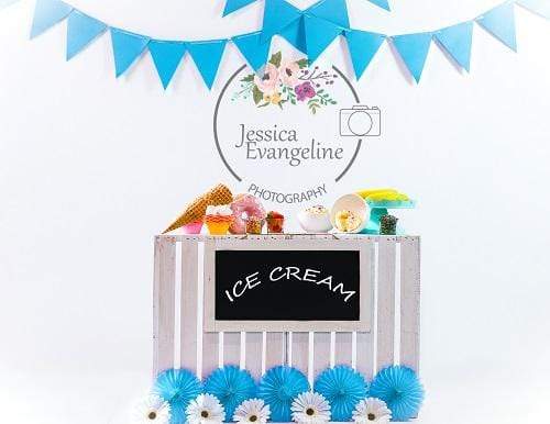 Kate Summer Sweet Ice Cream Children Backdrop for Photography Designed By Jessica Evangeline photography - Kate Backdrop AU