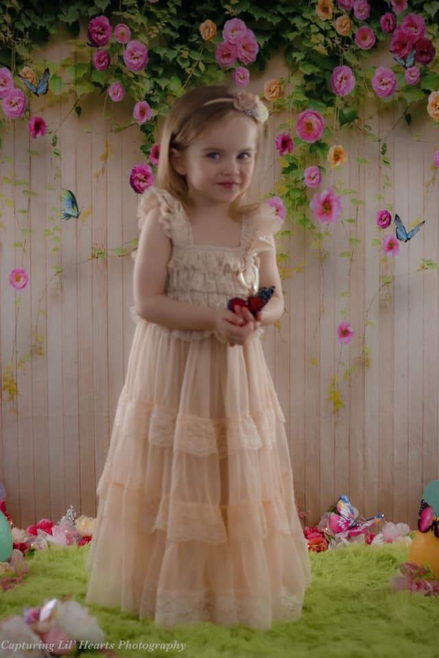 Kate Flower Easter Backdrop wood Floral Background photography - Kate Backdrop AU