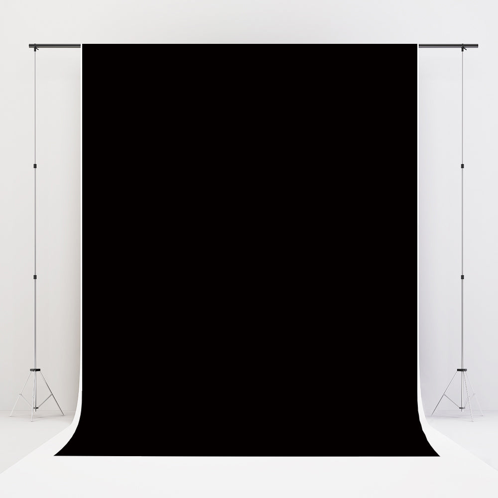 Kate Solid Black Cloth Portrait Photography Backdrop(HGCSB)