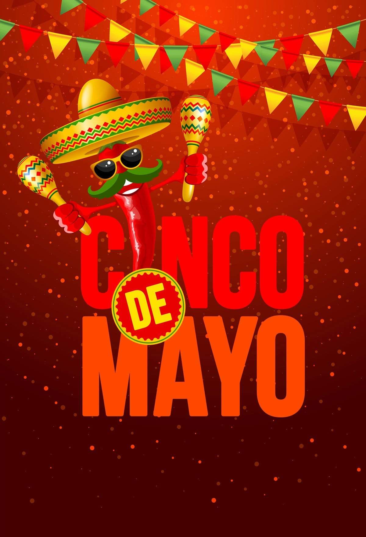 Kate May 5 Fiesta flag Party Backdrop Cinco De Mayo Carnival Background - Kate Backdrop AU