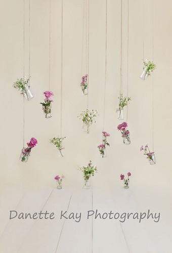 Kate Mothers Day Mason Jar Floral Backdrop Designed by Danette Kay Photography - Kate Backdrop AU