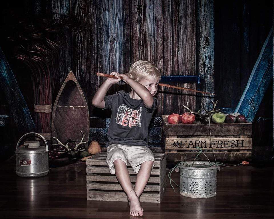 Kate Barn Door Harvest Wooden Backdrop Designed by Amanda Moffatt - Kate Backdrop AU