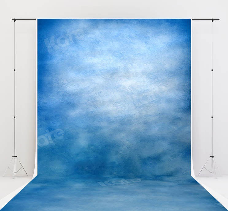 Kate Sweep Backdrop Blue Abstract For Photography - Kate Backdrop AU