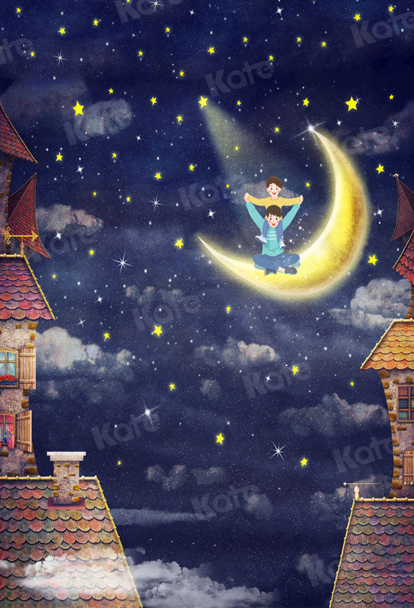 Kate Fairytale/father's Day Papa and Me Starry Night Backdrop for Photography - Kate Backdrop AU